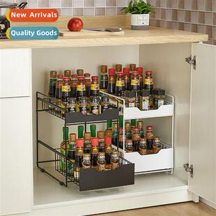 Kchen Under Sink Shelf Floor Sting Ir Separati Spice Cleanin