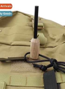 Outdoor Parachute Rope Flint Set Fire Extracti Tool Round Wo
