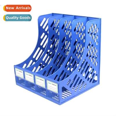 Desktop file rack four plastic bookshelf student data organi