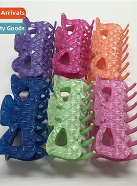 Punch clip  grip pytail big clip simple plastic headdress ho