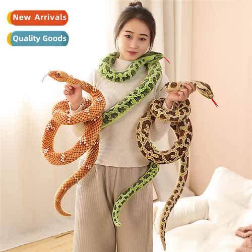 Simulati snake boa cstrictor fake snake snake cloth doll plu