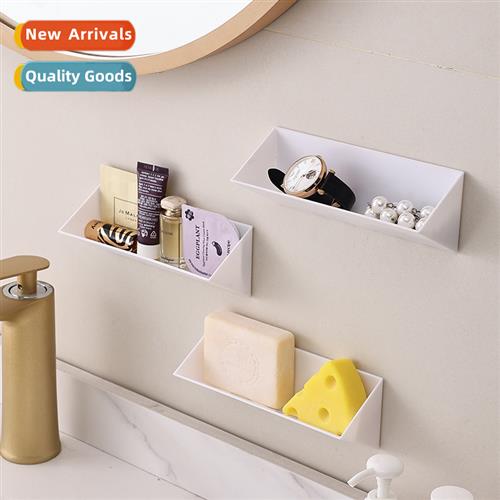 Japanese-style hole-free bathroom organizer kchen wall-mount