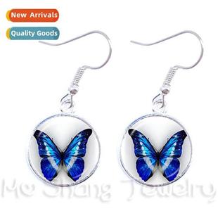 Butterfly Insect Timeless Caboch Gemste Glass Butt