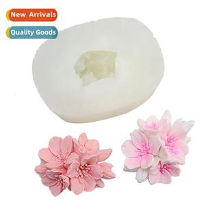 Flower Silice Mould Peach Blossom Leaf Chocolate Flip Cake D