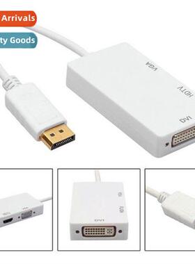 Stard dp to hdmi vga dvi cverter 3 in 1 cnect mor computer m
