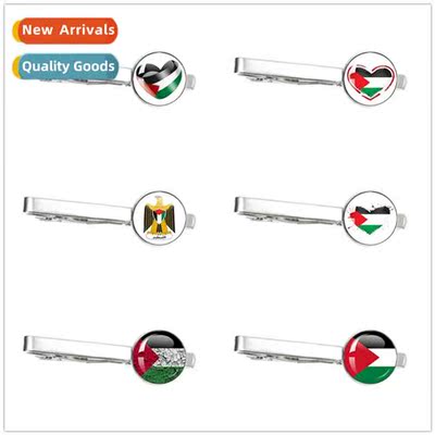 Flag Palestinian Flag Tie Clip Timeless Gemste Shirt Tie Cli