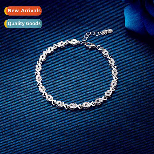 n 925 silver-plated car flower bracelet female simple persal