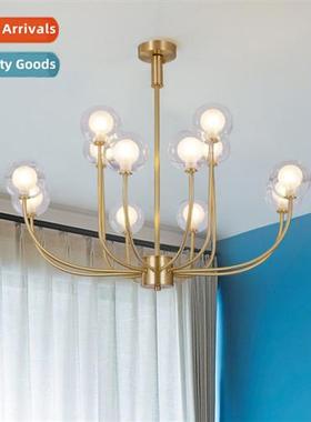 Scinavian copper living room chelier -modern dining room bed