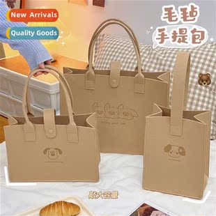 Autumn  winter original felt hbag creative carto bear cute s