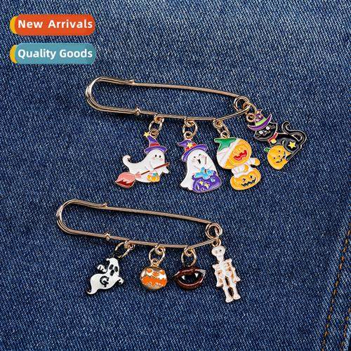 Halloween bat ghost pumpkin brooch carto persaly pins versat