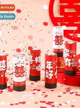 Wedding h-twisted small cann salute tube wedding spray tube