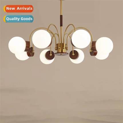 Wabi-sabi wind simple modern atmosphere walnut light luxury