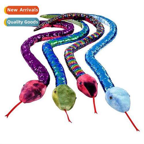 New double-sided sequin snake mermaid pyth flip color-changi