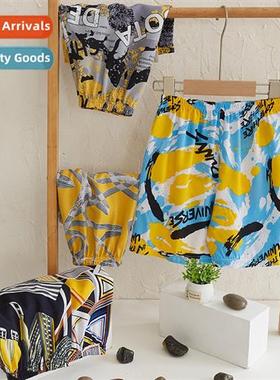 Summer thin childrens shorts boys and girls beach pants midd