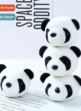 Carto panda doll plush doll panda head bag pendant hat hairp