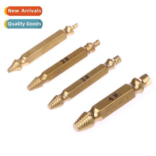 Tanium-plated four sets  high-speed steel S2 double-head scr