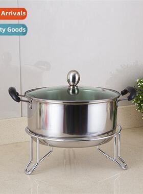 Kchen 304 stainless steel pot rack storage shelf frying pan