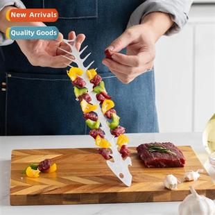 steel barbecue fish thro skewer Stainless