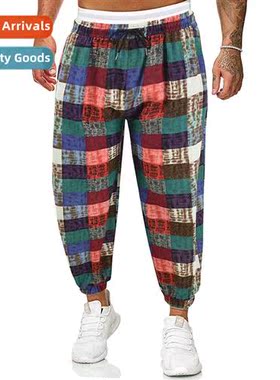 2023 spring new mens nd casual colorblocking pants in Europe
