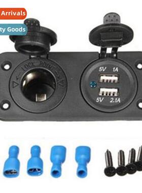 Car 3.1A Car USB Combinati Cigarette Lighter Female 12/24V V