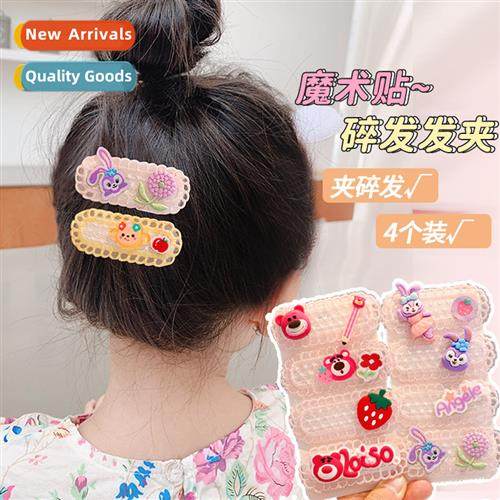 Cute girl  bangs stickers children broken  artifact headdres