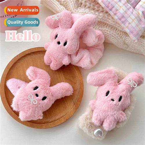 Autumn  winter pink plush  b  clips rabb rabb scratch clip s