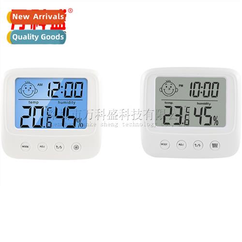 E0828 New smiley face  temperature  humidy meter household t