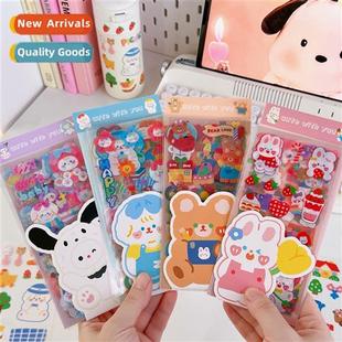 set sticker cute carto decor material hbook