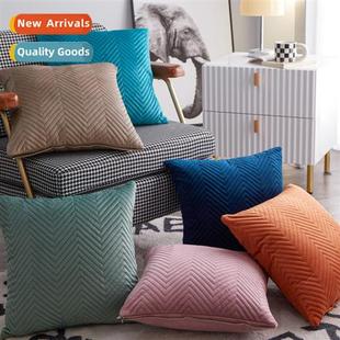 embossed home cover cushi fice velvet Dutch pattern Wave