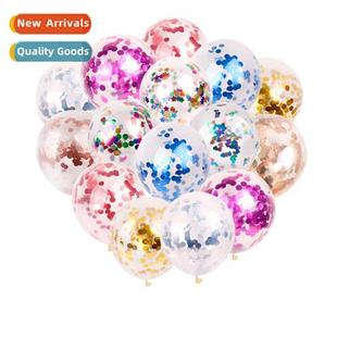 colorful sequin party inch wedding clear birthday ballo