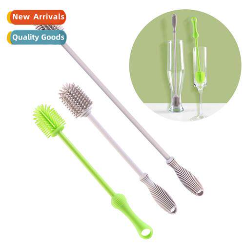 Silice bottle cleaning brush baby nipple straw brush househo