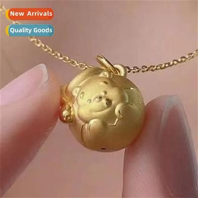 S gold  bee jar po necklace female cute temperament Winnie
