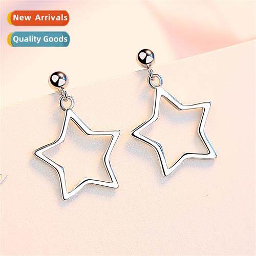 n silver-plated five-pointed star star delicate mini lg earr
