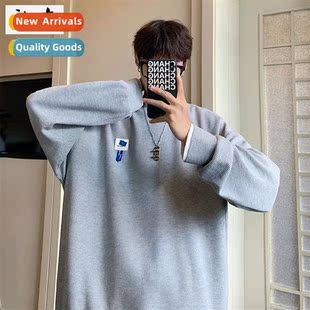 style waffle men fall wome sweater college head 2023 sleeve