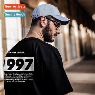 Spring  summer pullover casual short-sleeved teenagers print