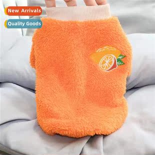 warm dog clos fleece sided double cold winter fall pet New