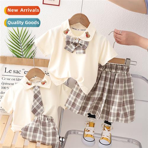 Boys summer short-sleeved su female baby clos girls college