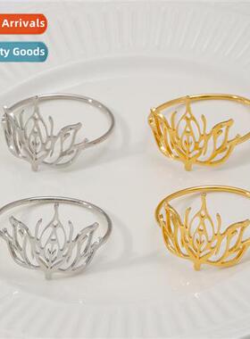 Western restaurant hollow lotus napkin buckle classical simp