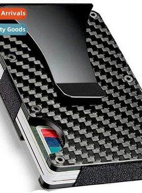 Aluminum Carb Fiber Cred Card Case Card Case Large Capacy Me