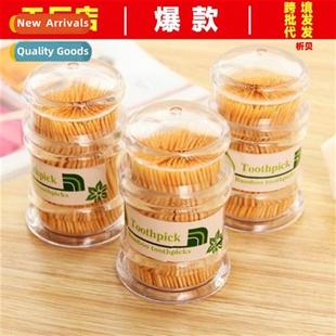 Wh toothpick case bamboo toothpick disposable pagoda transpa
