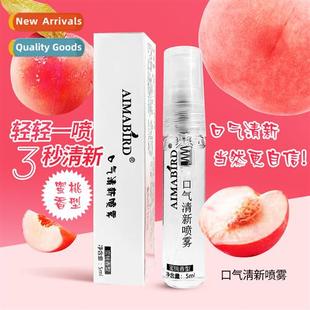 Portable Spray Oral Peach Breath Freshener