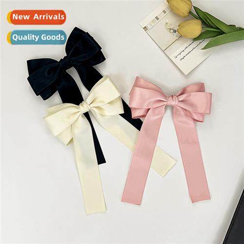 New ribb bow hair clips female sweet hundred high-level sens