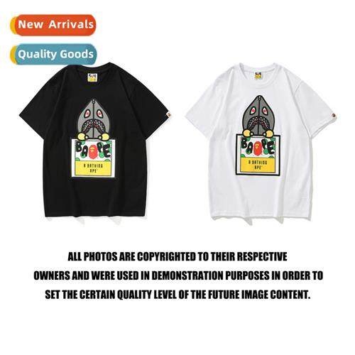 2022 Summer Japanese tide shark head spo carto anime pattern