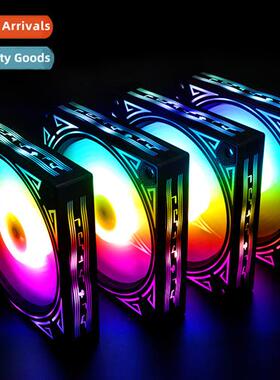 Desktop Computer Case Fan Notebook 12CM LED Power  Cooling F