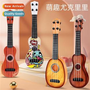 Childrens guar ukulele toys for boys girls mini four-string