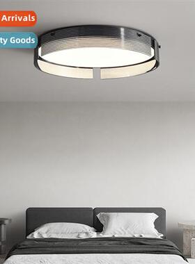 Italian light luxury living room copper round ceiling light