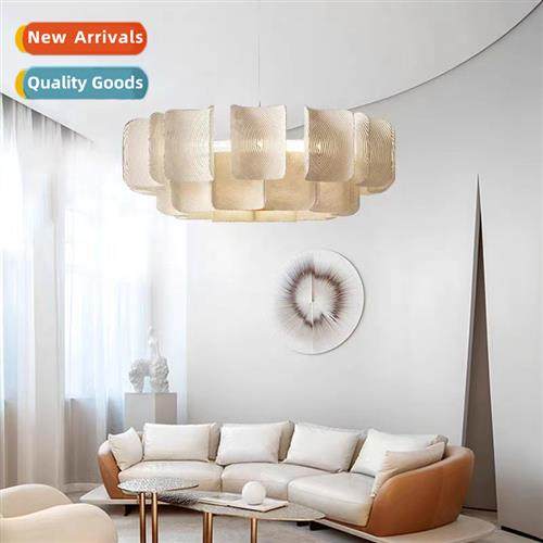 Wabi-sabi style living room chelier Japanese new atmospheric