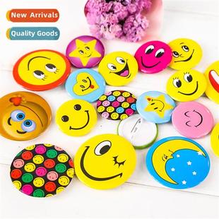 Pin Carto Printed Logo Smiley Childrens Badge