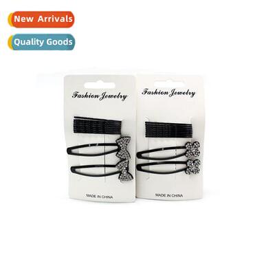 Fashi Nostalgia n Baking Lacquer Hair Clips Liu Hai Black BB