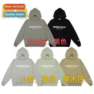 Flocked Logo Letter FOG Hooded 23SS Terry Sweatsh Essentials